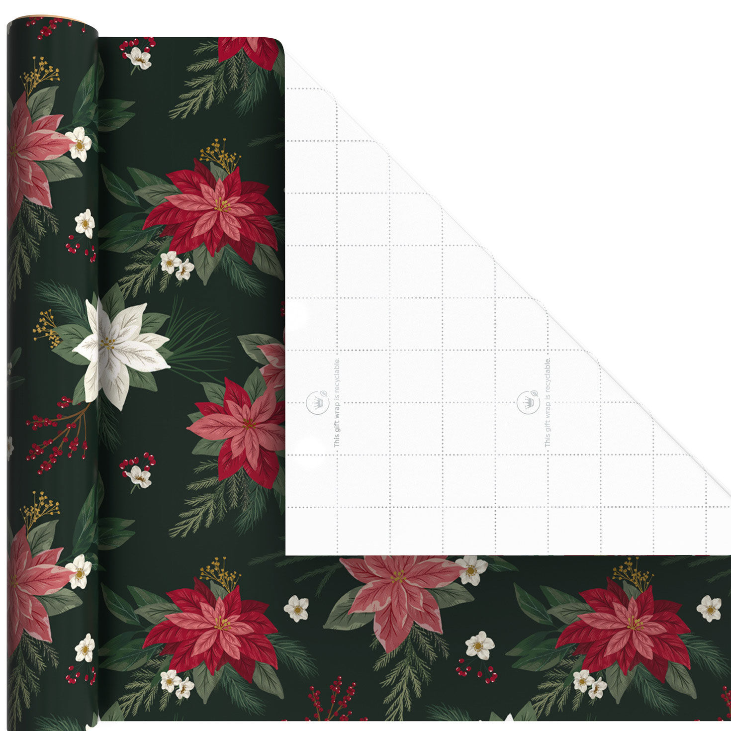 Red and Green Plaid 3-Pack Mini Xmas Gift Wrap Rolls Wrap Square image number 6