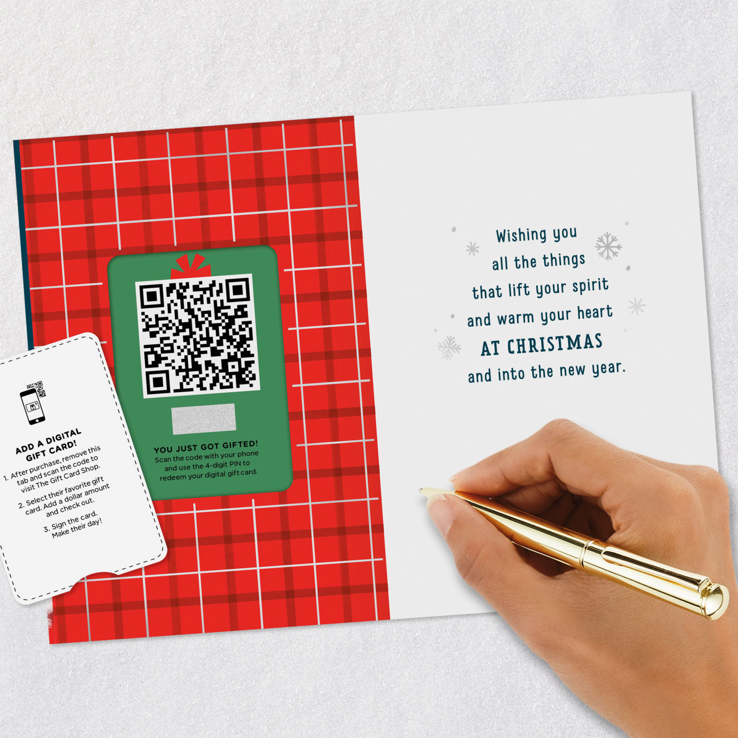 Traditional Santa Digital Gift Card Christmas Card signing card image number 9