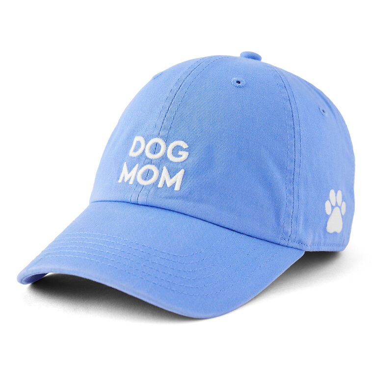 Life Is Good Dog Mom Cornflower Blue Baseball Cap