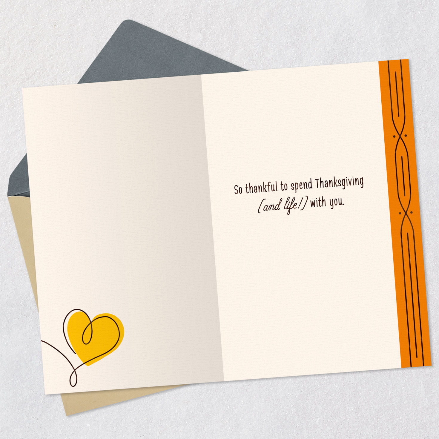 Grateful, Happy Heart Thanksgiving Card for Husband for only USD 3.59 | Hallmark