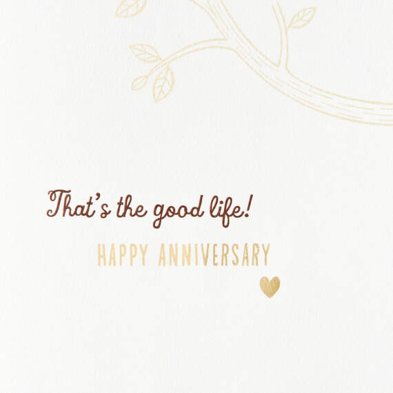 Good Life Sloths Holding Hands Anniversary Card, , large image number 2