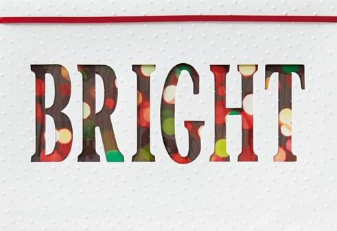 Brightly Merry Christmas Card