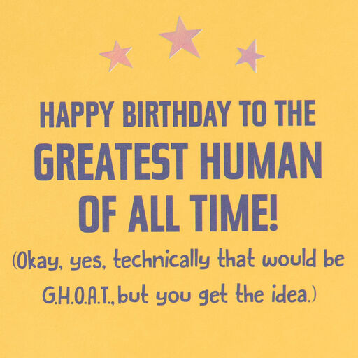 G.O.A.T. Funny Birthday Card, 
