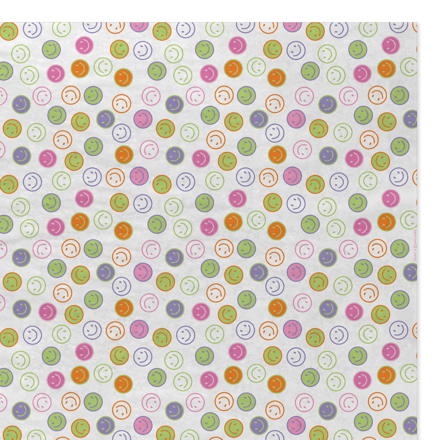 Colorful Happy Faces Tissue Paper Pack flat square image number 4