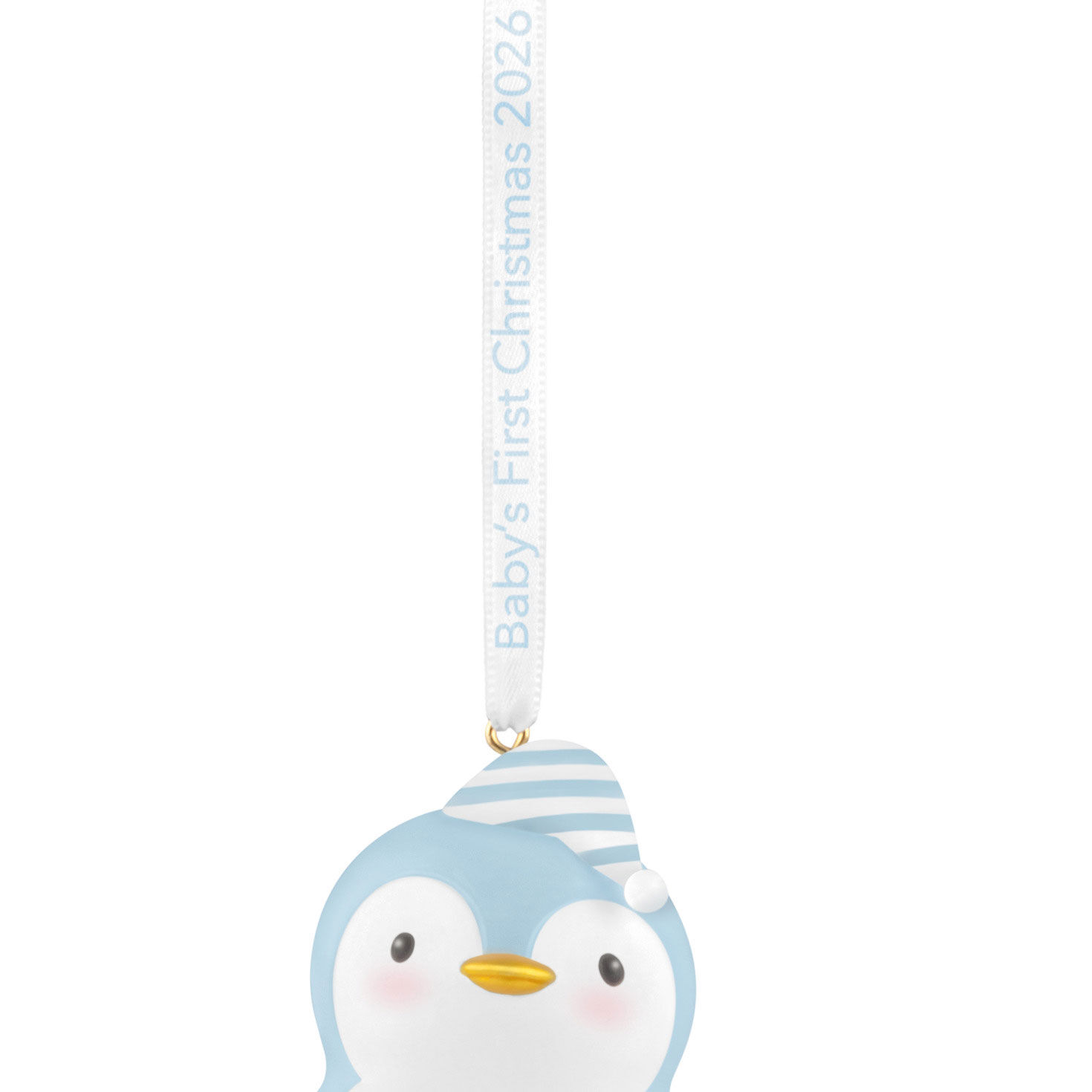 Baby Boy 1st Christmas Penguin Keepsake Ornament  image number 5