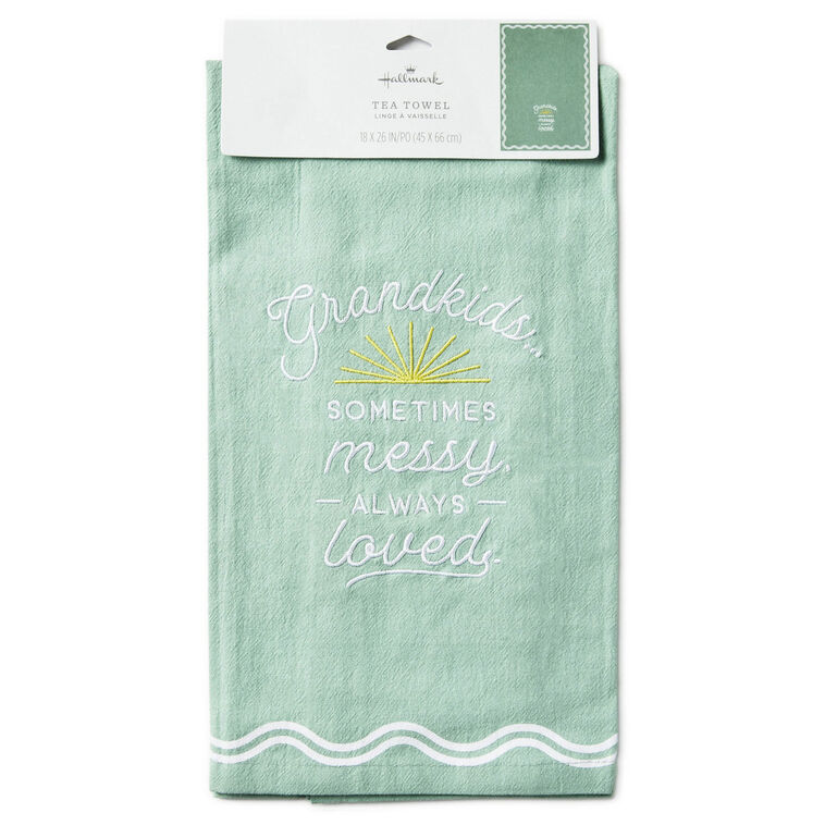 Grandkids Quote Kitchen Towel for Grandma  image number 5