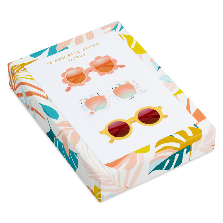 Pink and Green Beach Boxed Note Cards Assortment Package image number 2