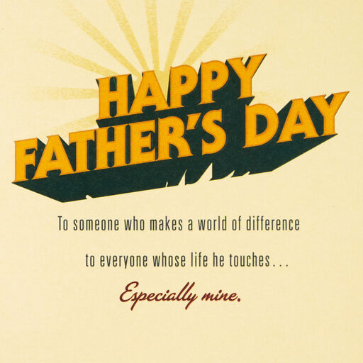 The World Needs More Men Like You Father's Day Card, 