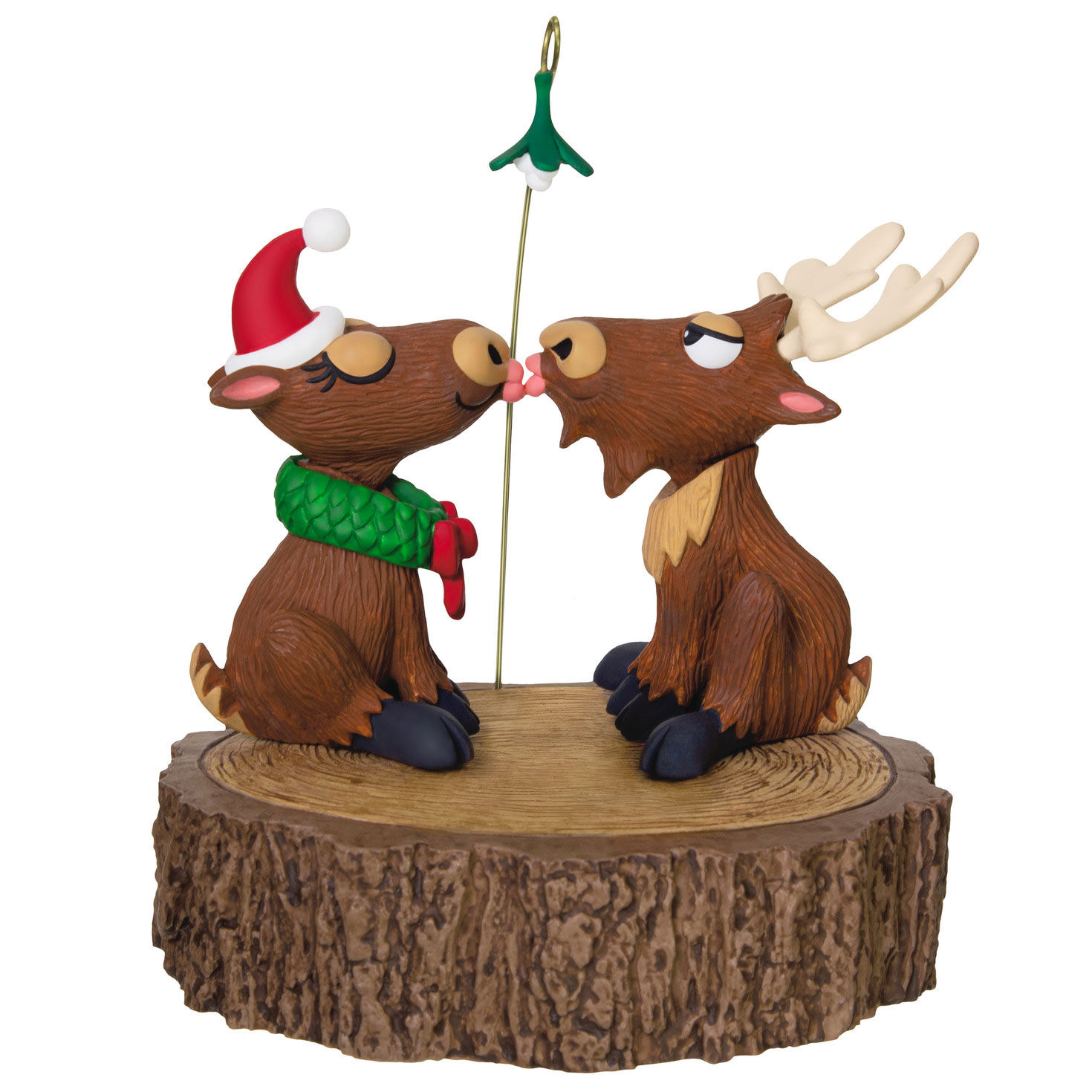 Merry Kiss-Moose Musical Ornament With Motion for only USD 49.99 | Hallmark