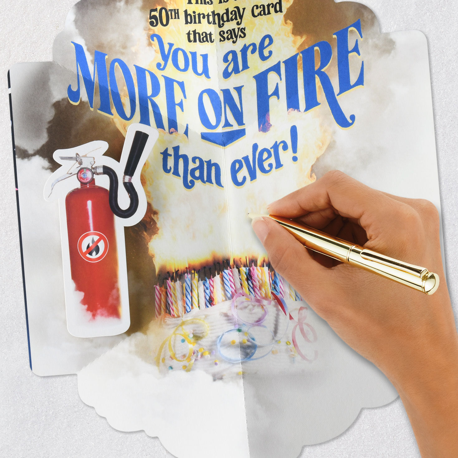 You're More on Fire Than Ever Funny Pop-Up 50th Birthday Card for only USD 5.59 | Hallmark