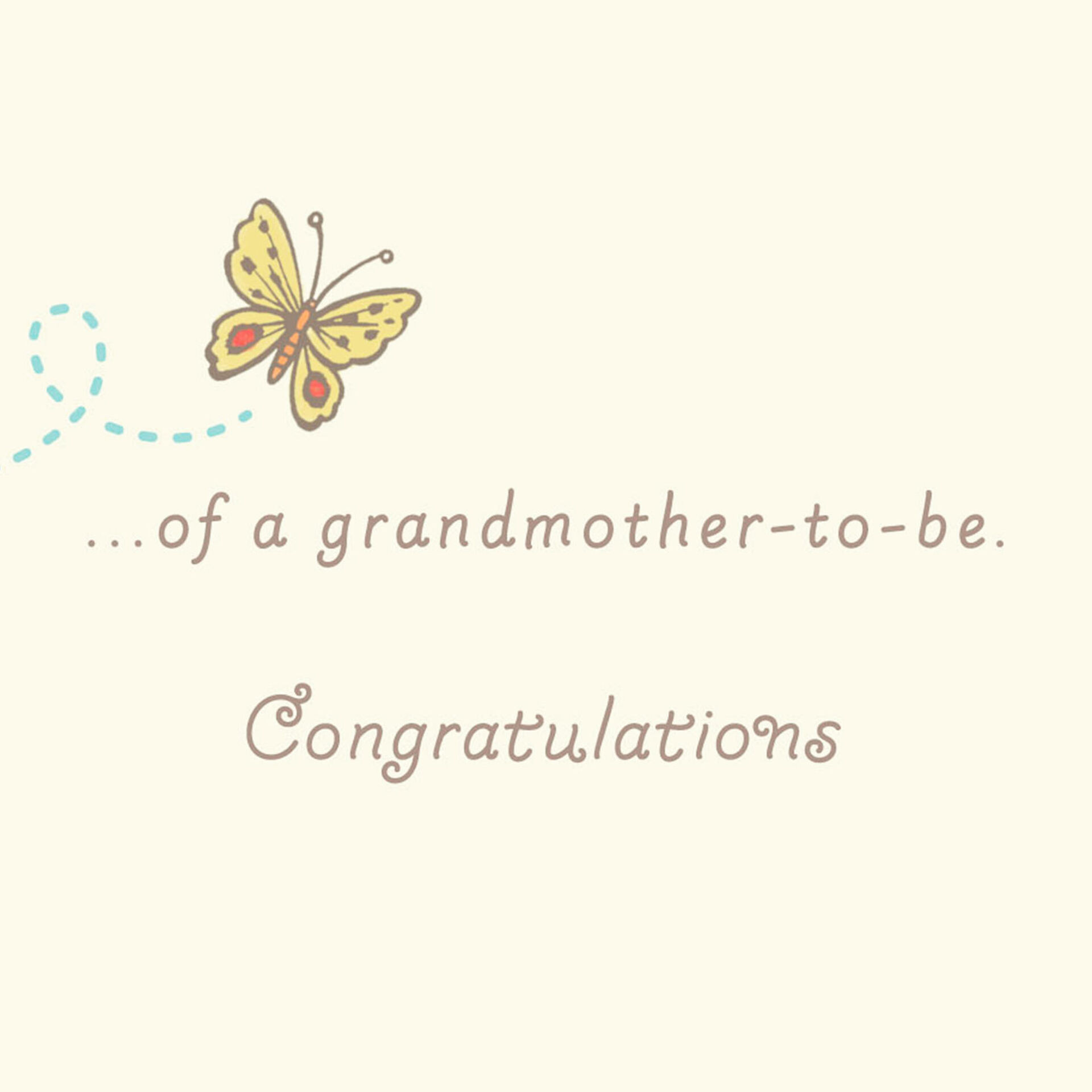 Flowers and Butterflies New Grandmother Card Greeting Cards Hallmark