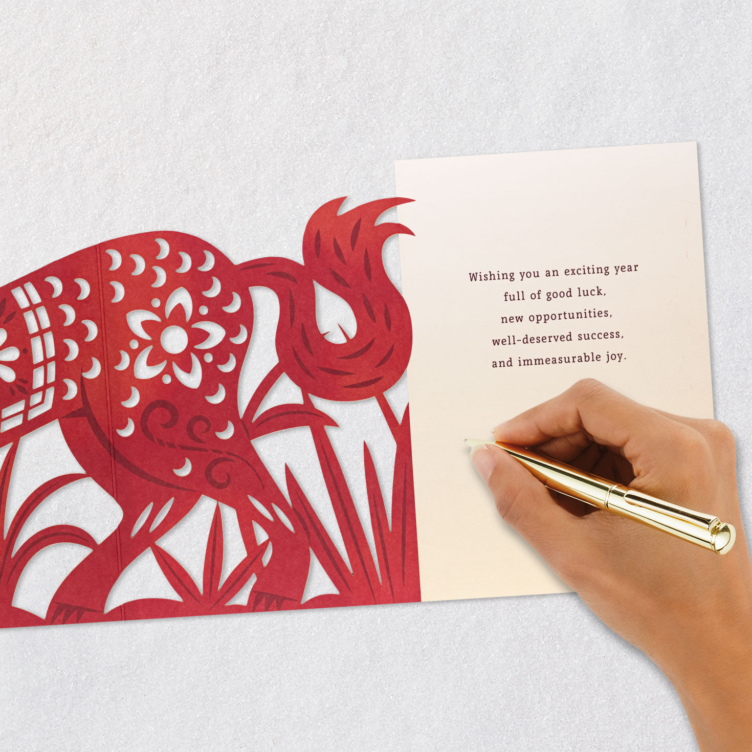 2026 Year of the Horse Chinese New Year Card signing card image number 7