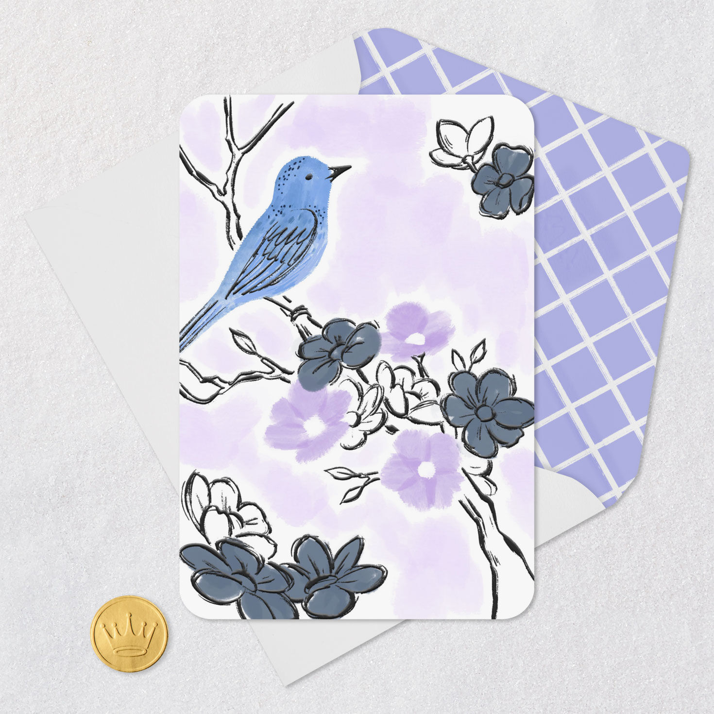 Bluebird on Flowering Branch Blank Card for only USD 2.99 | Hallmark
