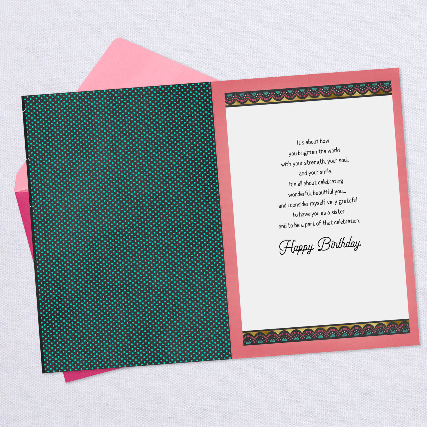 Wonderful, Beautiful You Birthday Card for Sister, , large image number 3