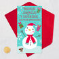 Snowman Spanish Gift Card Holder Christmas Card Card Front with Envelope and Gold Seal image number 5