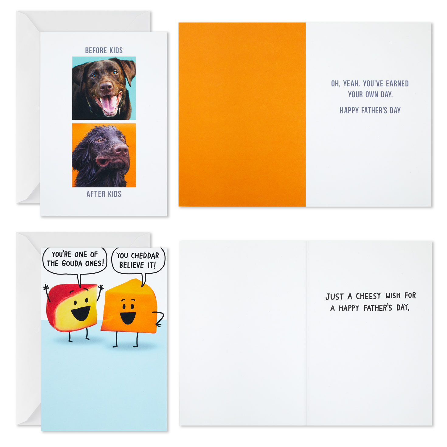 Funny Jokes and Pics Father's Day Cards Assortment Open cards with envelope image number 2