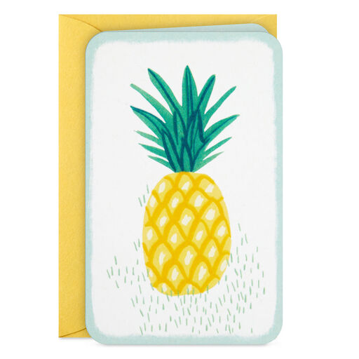 3.25" Mini Pineapple Blank Card, 