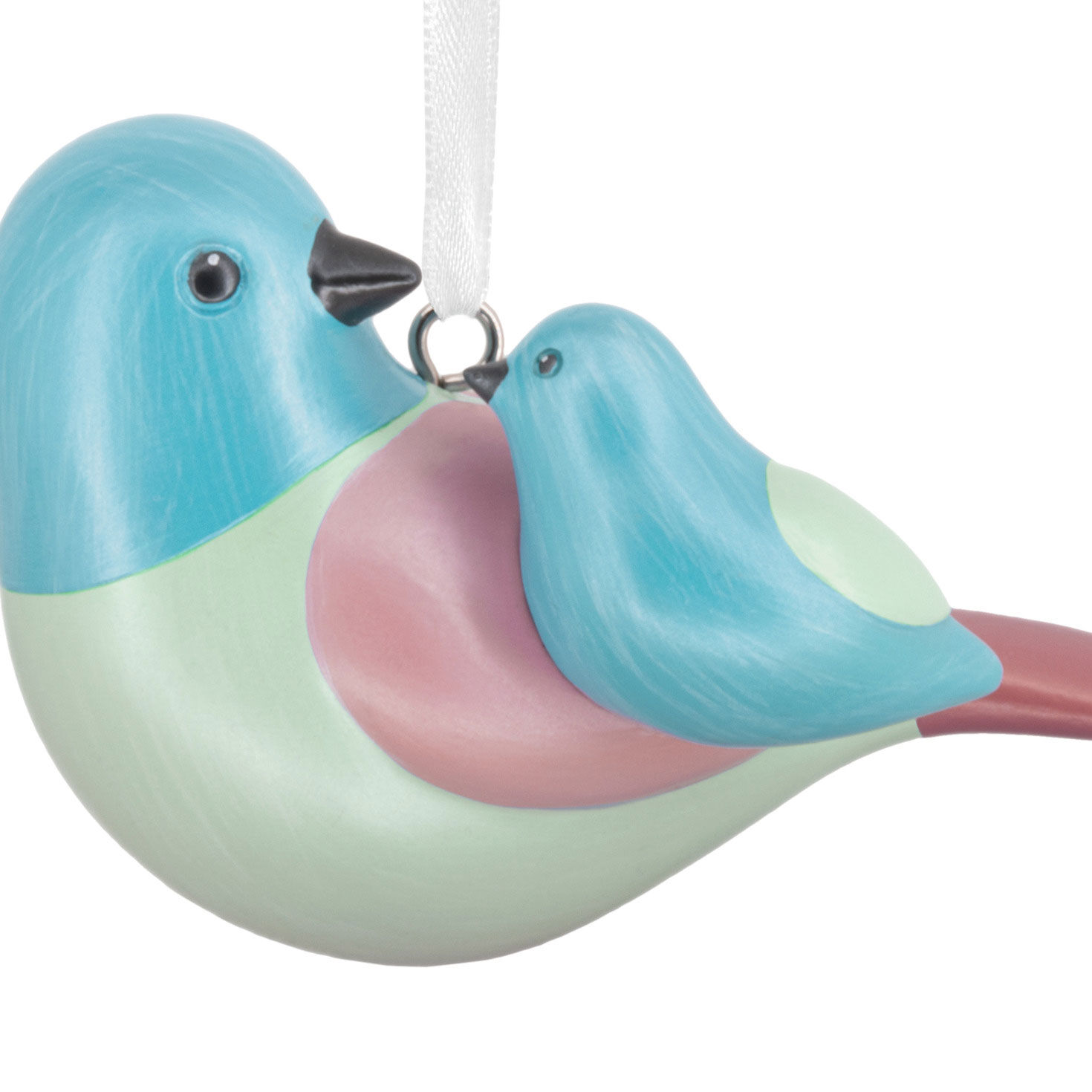 Large Small Blue Birds Christmas Ornament closeup view image number 5