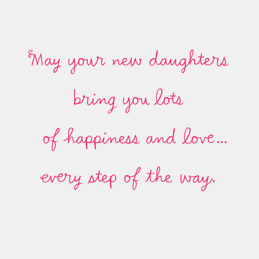Happiness and Love New Baby Card for Twin Girls, 
