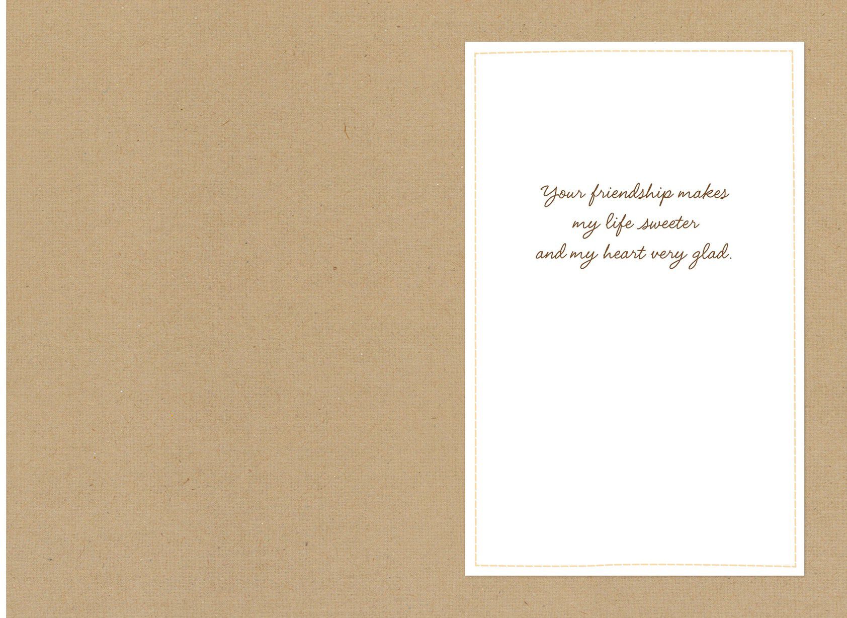 Your Friendship Makes Life Sweeter Marjolein Bastin Card