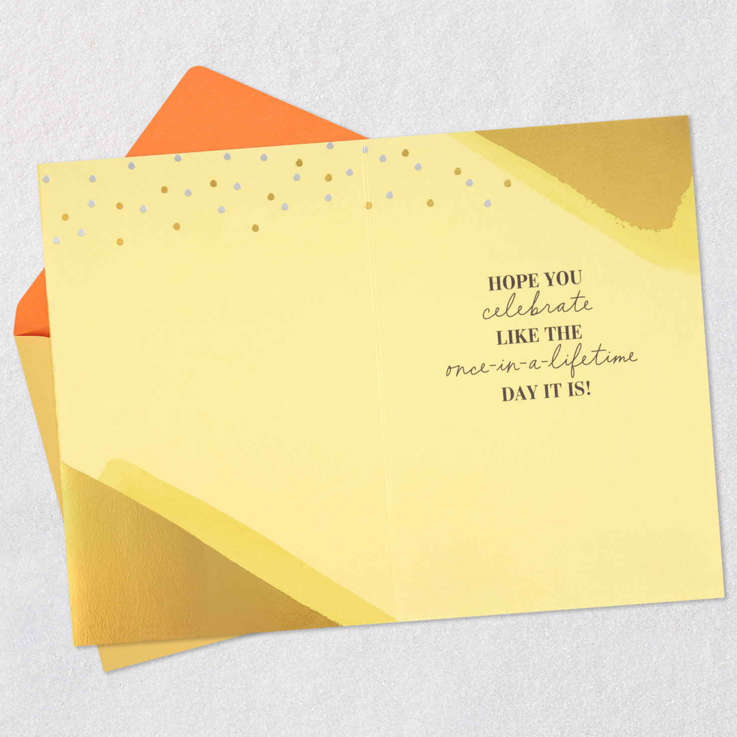 Once-in-a-Lifetime Day Golden Birthday Card for only USD 4.99 | Hallmark