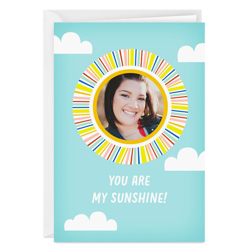 Personalized Sunshine Face Photo Card, 