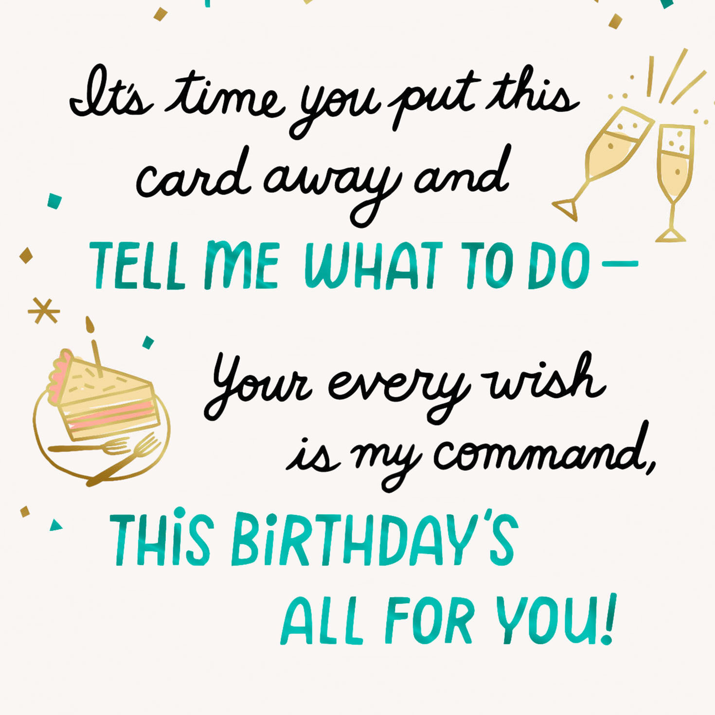 Romantic Icons Love Birthday Card Sentiment image number 3