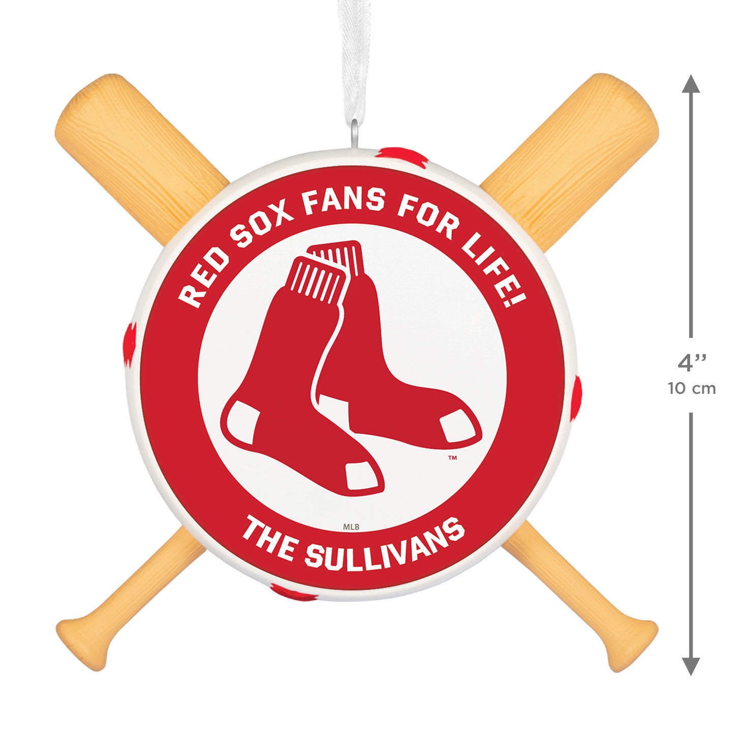 MLB Boston Red Sox™ Baseball Personalized Ornament