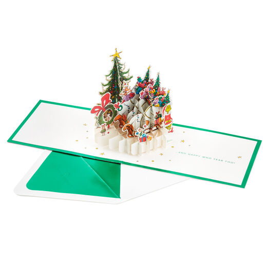 Dr. Seuss™ How the Grinch Stole Christmas!™ Wreath 3D Pop-Up Christmas Card, 