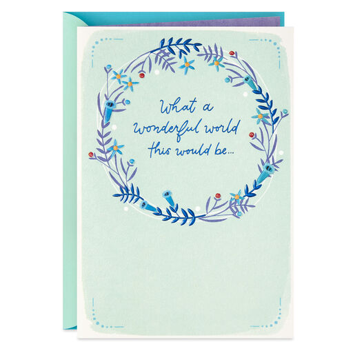 What a Wonderful World This Would Be Thank-You Card, 