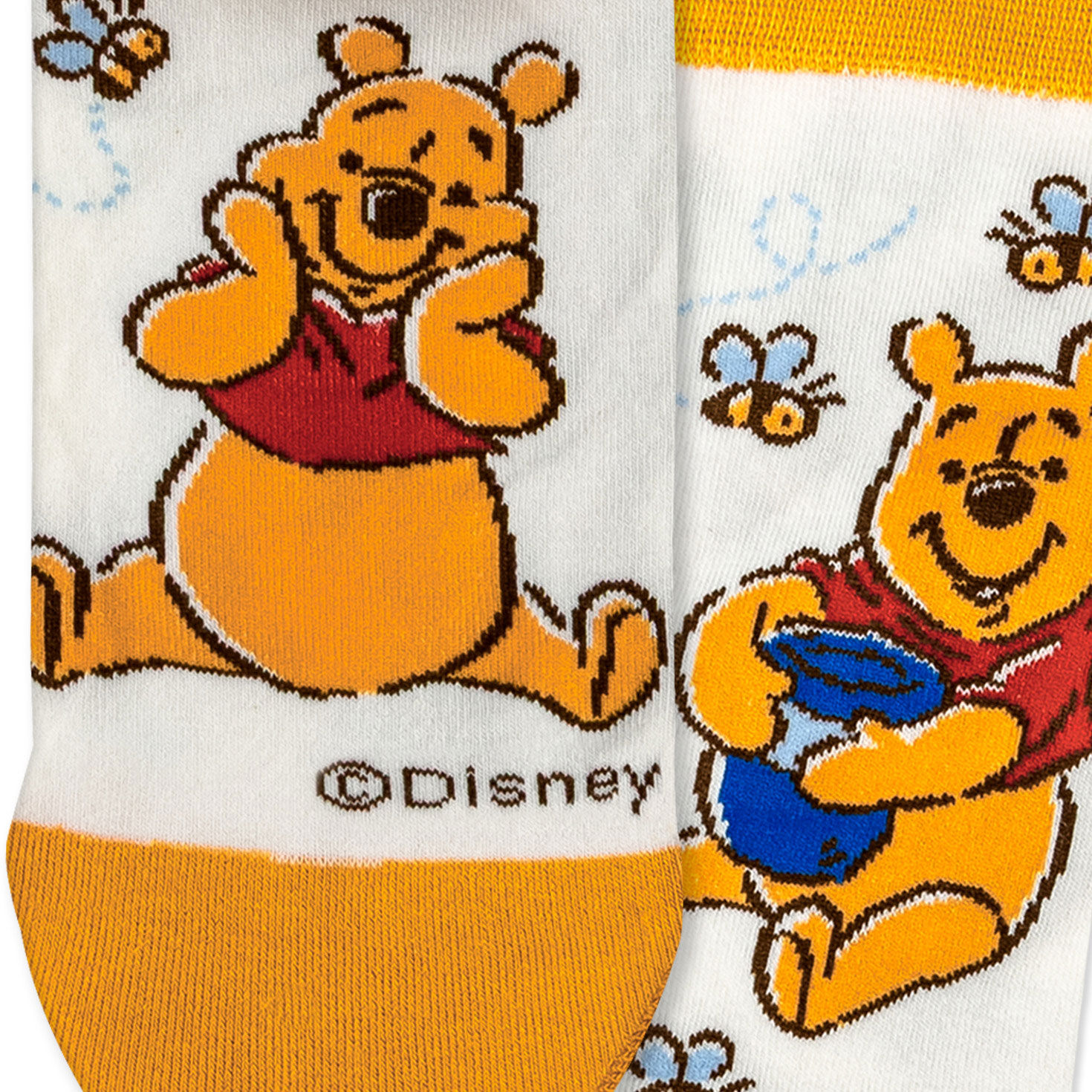 Disney Winnie the Pooh Novelty Crew Socks upclose view image number 4