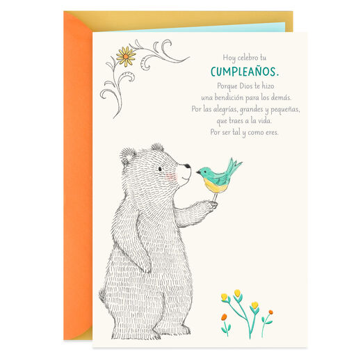 God Made You a Blessing Spanish-Language Birthday Card, 
