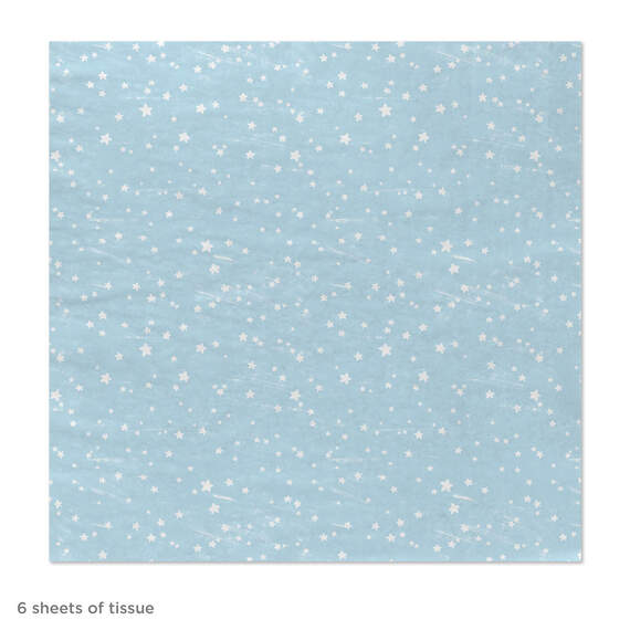Stars on Pale Blue Tissue Paper, 6 Sheets, , large image number 3