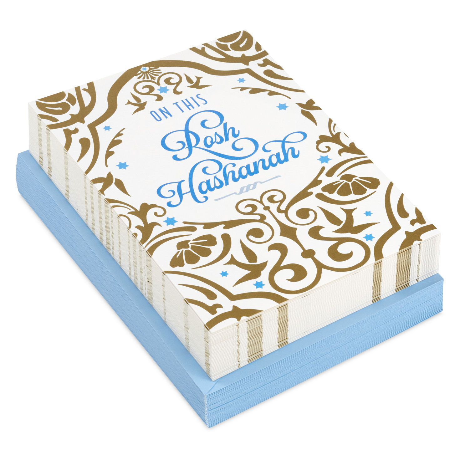 Sweet New Year of Blessings Rosh Hashanah Cards, Pack of 40