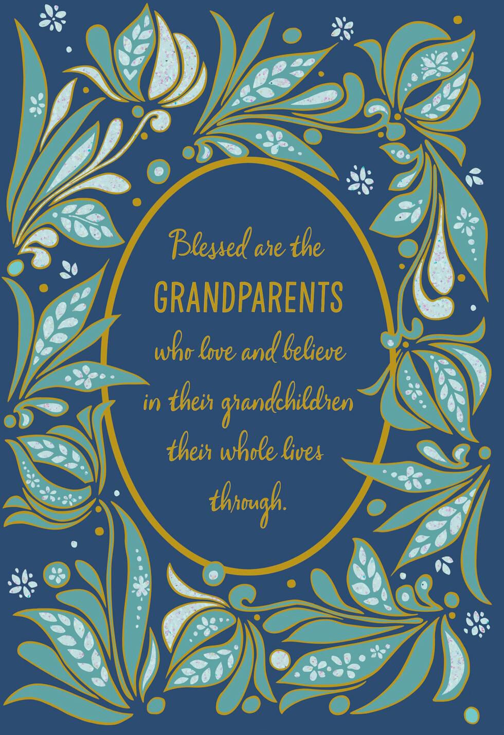 Blessed By You Grandparents Day Card