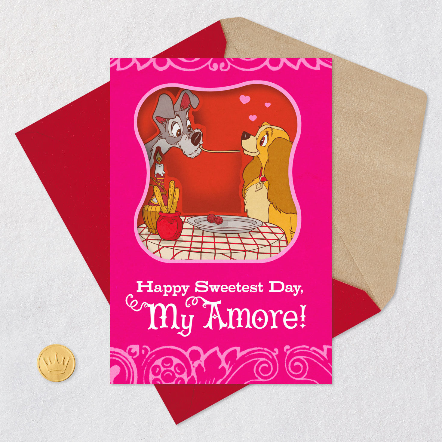 Disney Lady and the Tramp Sweetest Day Card for only USD 3.99 | Hallmark