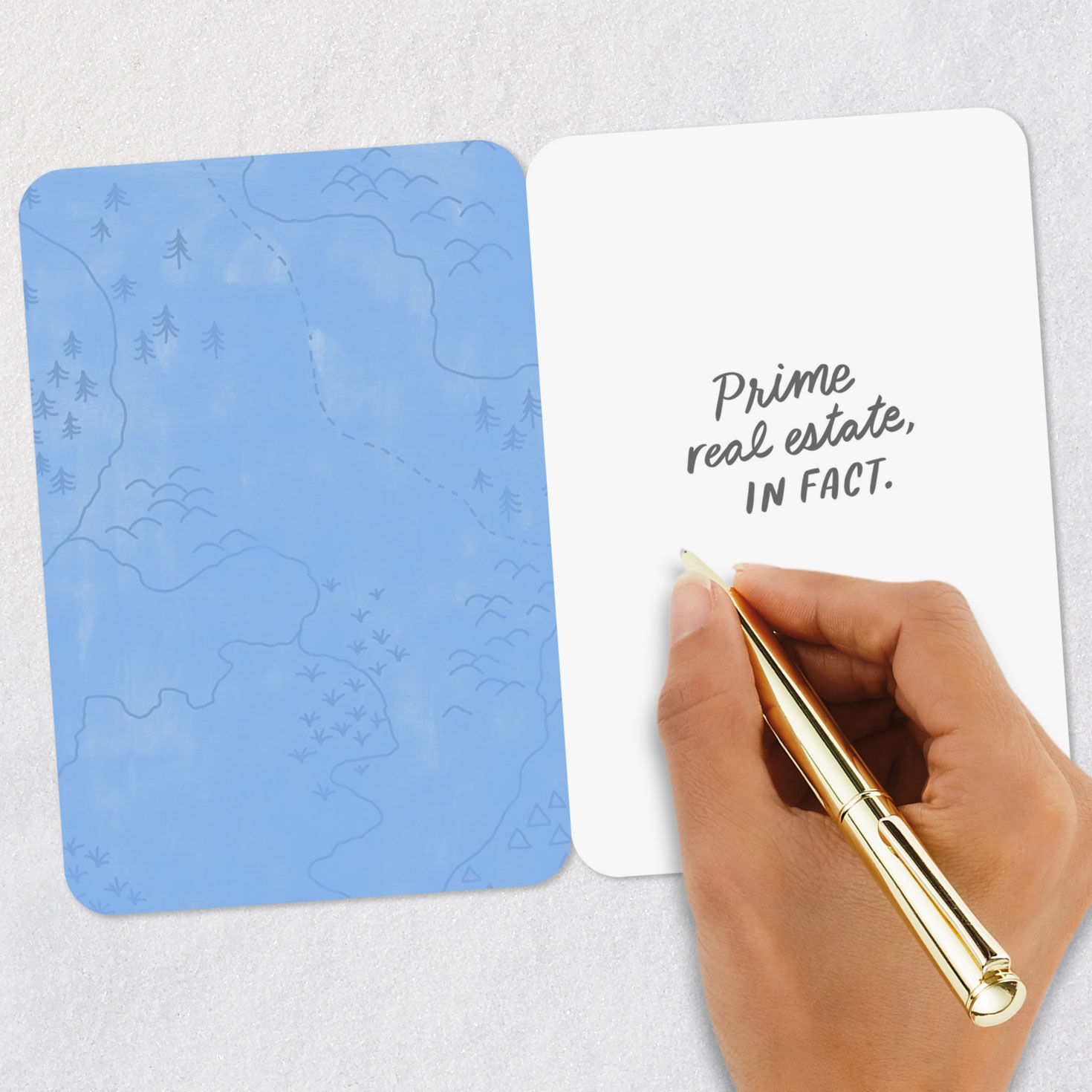 Green Heart on Map Romantic Love Card Signing card image number 6