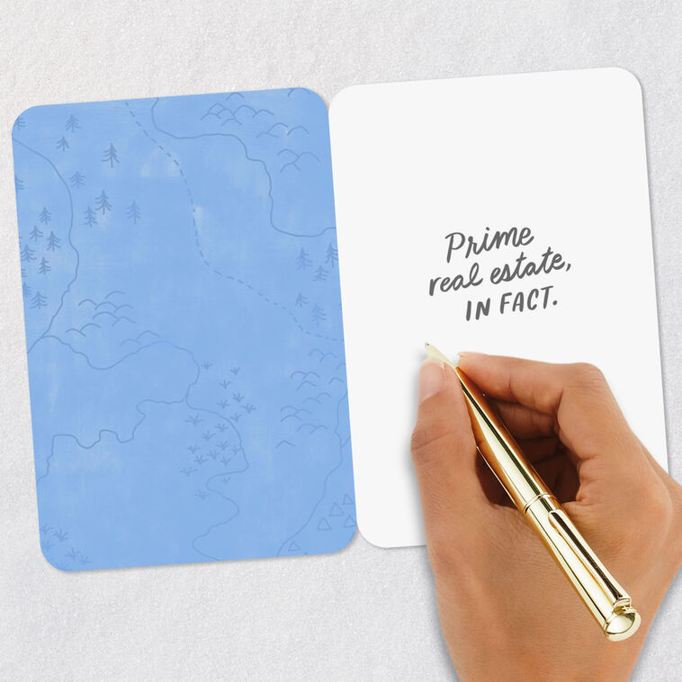 Green Heart on Map Romantic Love Card Signing card image number 6