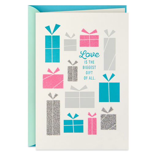 Unwrap True Love Every Day Wedding Shower Card, 