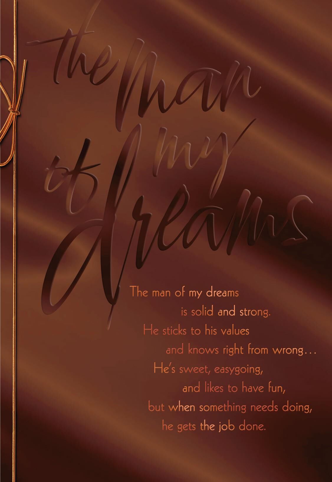 Man of My Dreams Valentine's Day Card