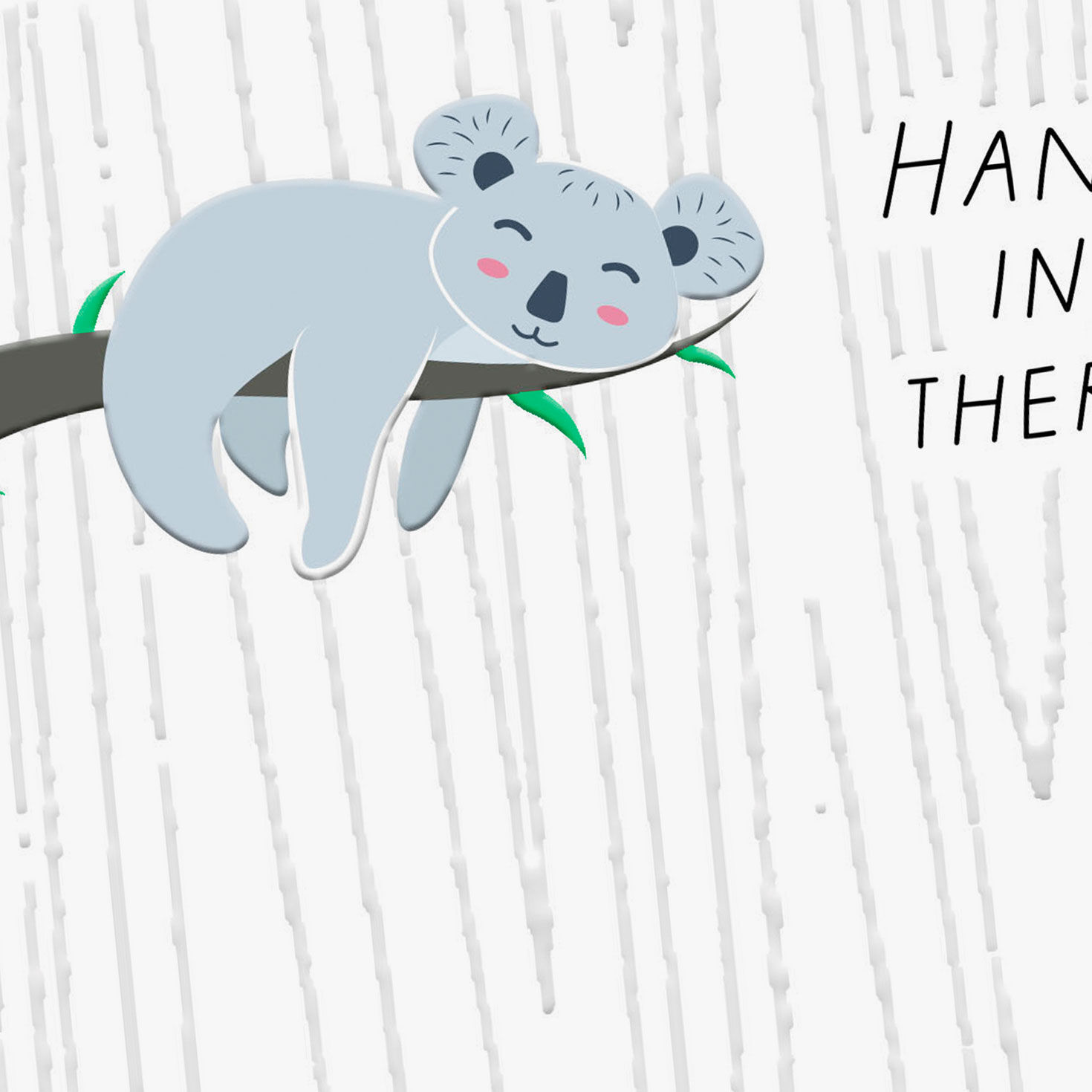 Koala on Branch Encouragement Card Card Front Detail image number 4