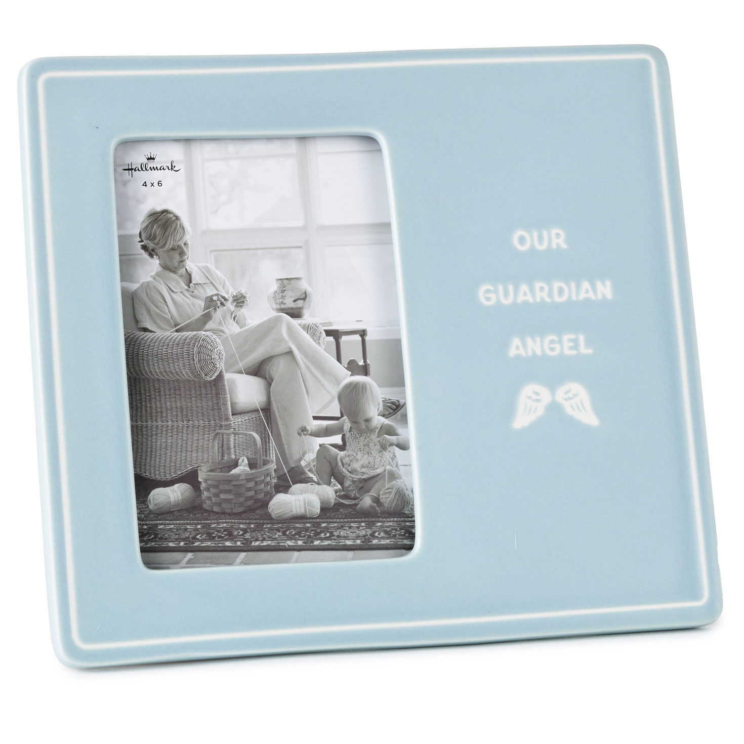 Our Guardian Angel Blue Picture Frame, 4x6