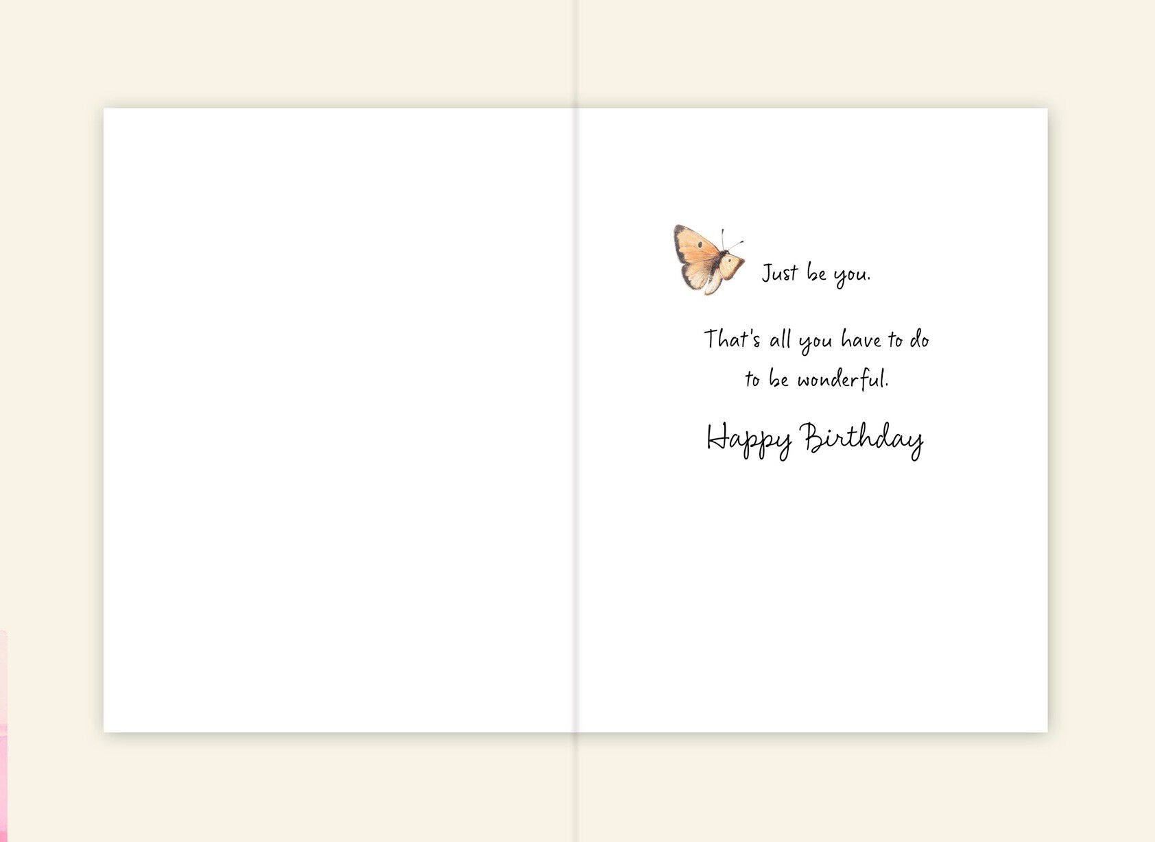 Wildflowers and Butterfly Marjolein Bastin Birthday Card