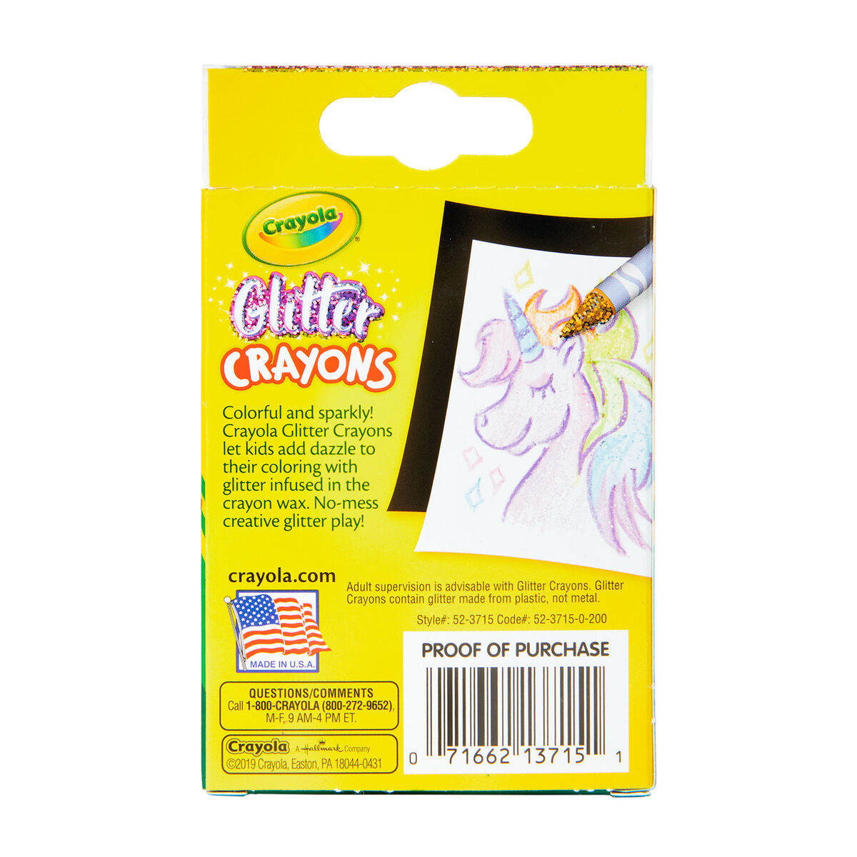 Crayola® Glitter Crayons, 24Count Arts & Crafts Hallmark