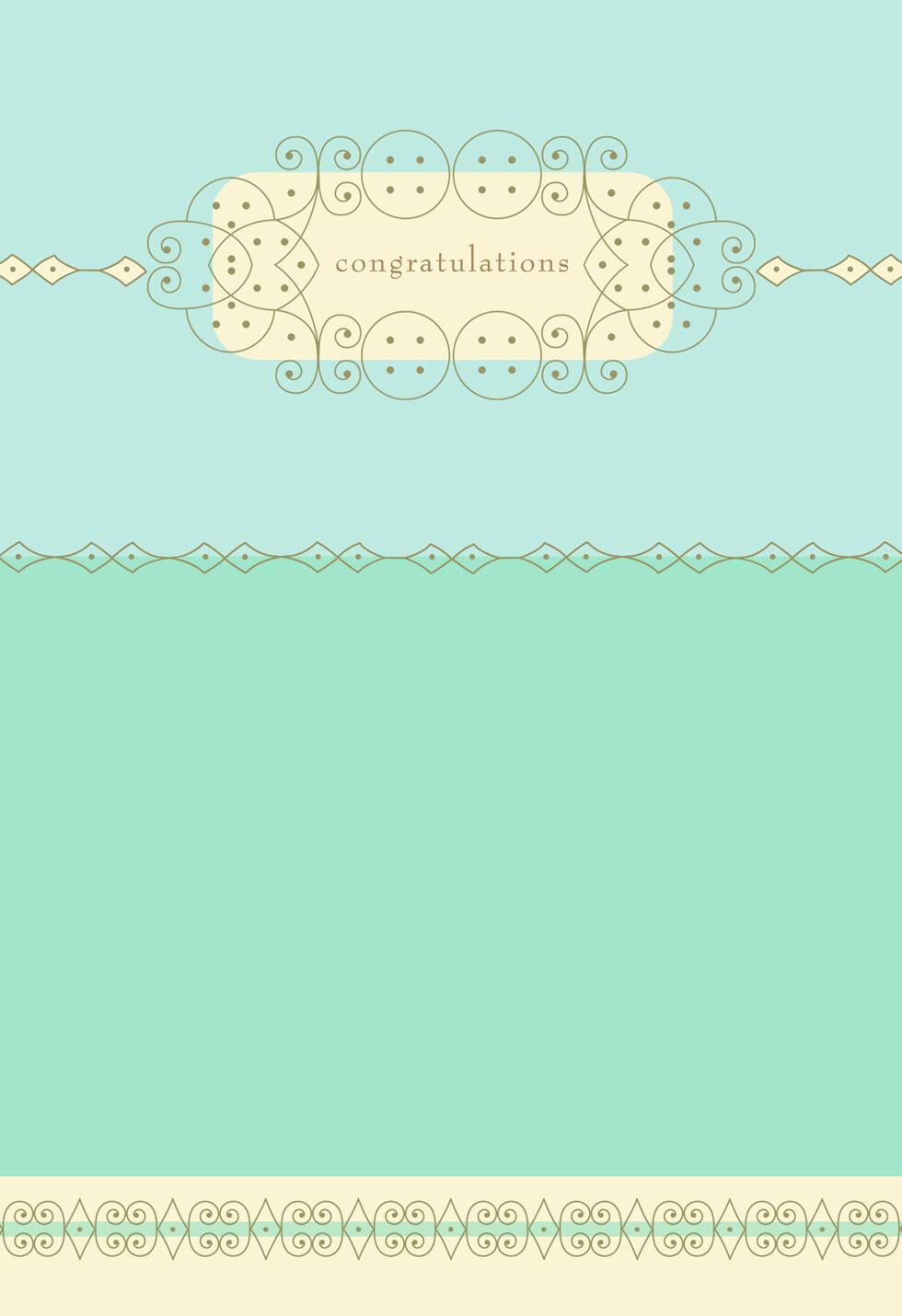 Lattice Framed Congratulations Card