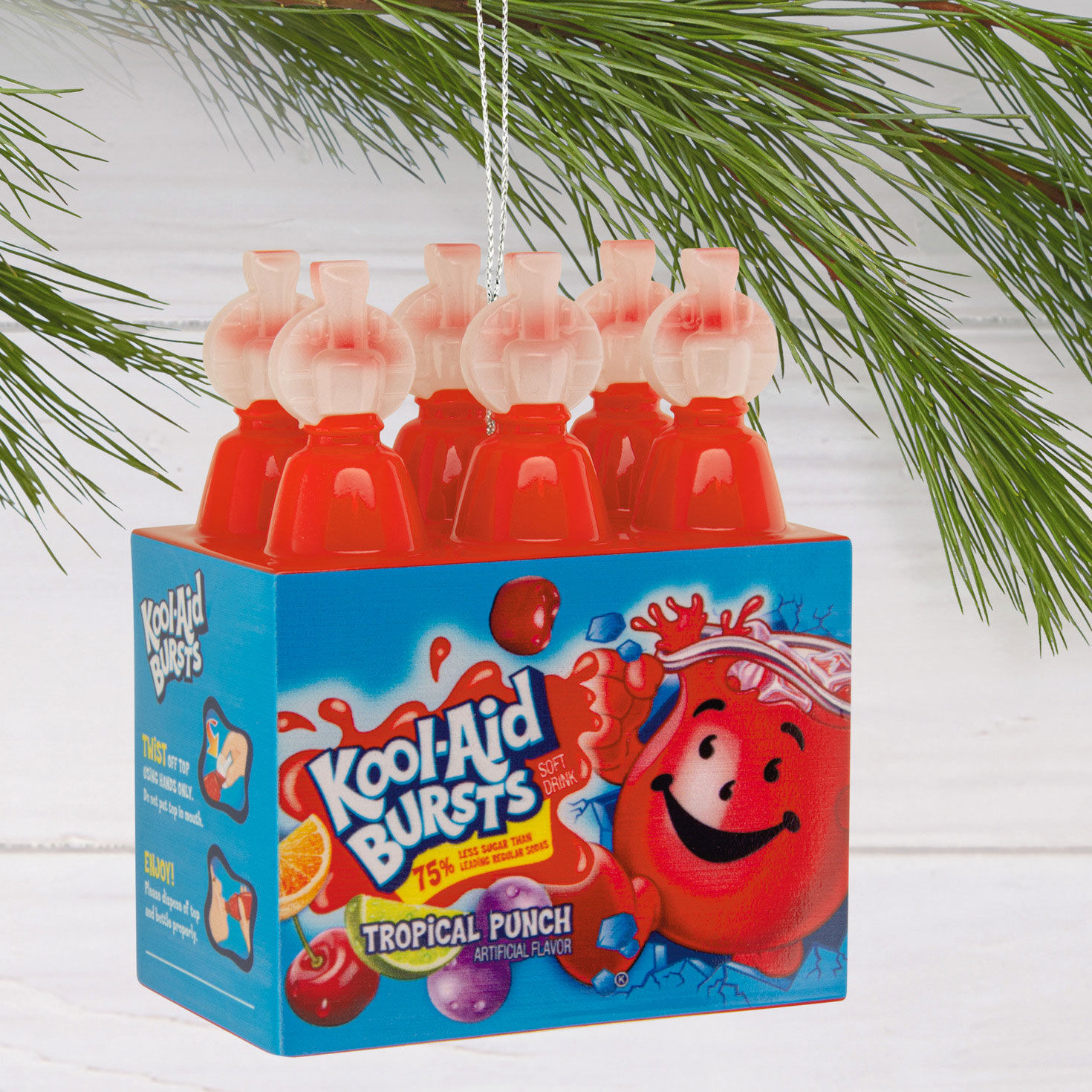 Kool-Aid Bottles Christmas Ornament hanging on tree image number 2