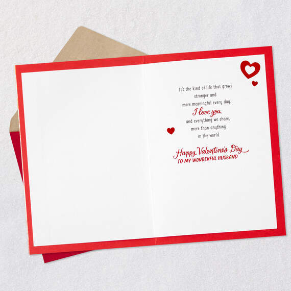 We've Built a Good Life Valentine's Day Card for Husband, , large image number 3