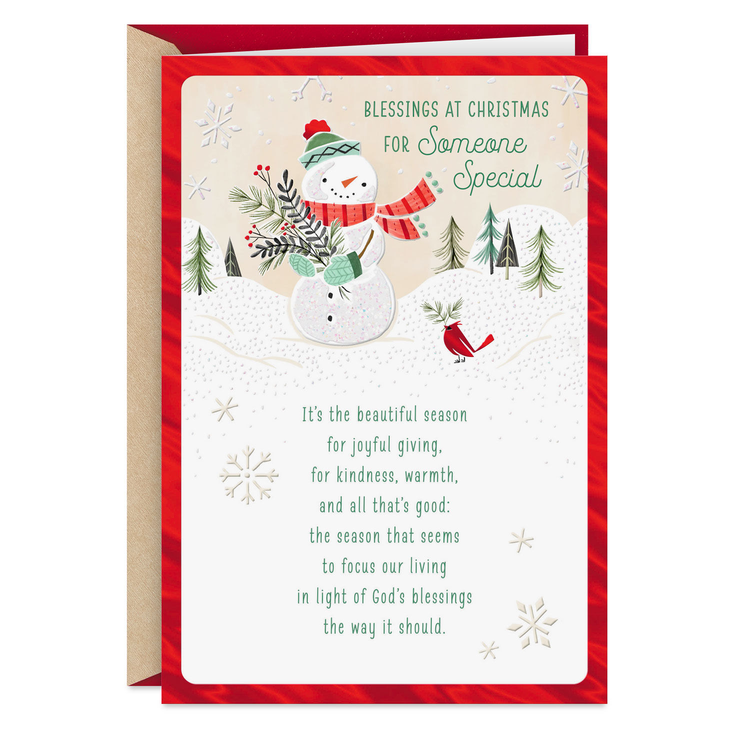 Thankful for the Blessing You Are Religious Christmas Card