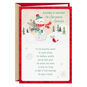 Folk Art Snowman Religious Christmas Card Card Front image number 1