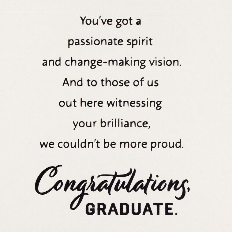 grad card wording SuperShunhu Inspirational Graduation for Him Her, Funny Proud of You Card for Graduates, Poem Congratulations Gifts for Grads : Office Products Our print on demand technology further reduces paper waste and environmental impact You Graduated I'm Both Shocked